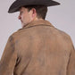 Stetson Novelty Solid Fleece Lined (Brown) - Men's Suede Jacket