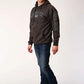 Stetson Heather Logo "EST. 1865" (Grey) - Men's Hoodie Sweatshirt