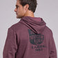 Stetson Back Shield Logo (Maroon) - Men's Hoodie Sweatshirt