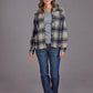 Stetson Plaid with Drop Shoulders (Blue) - Women's Shirt Jacket