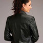 Stetson Novelty Solid Smooth (Black) - Women's Lamb Leather Jacket