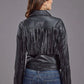 Stetson Asymmetrical Zip Motorcycle (Black) - Women's Leather Jacket