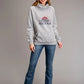 Stetson USA Sunburst Logo (Grey) - Women's Hoodie Sweatshirt