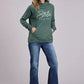 Stetson Script Logo (Green) - Women's Hoodie Sweatshirt