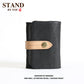 Men's Genuine Leather Trifold First Layer Cowhide Green Buckle