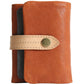 Men's Genuine Leather Trifold First Layer Cowhide Green Buckle