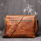 Men's Retro Distressed Leather Crazy Horse Large Shoulder Bags