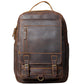 Women's & Men's & Retro Crazy Horse Leather First Backpacks