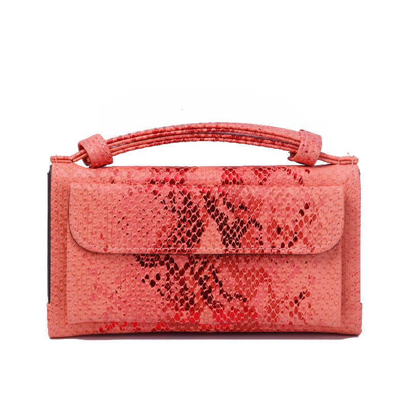 Women's Korean Style Wrist Snake Pattern Clutch Ladies Wallets