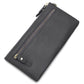 Women's First Layer Cowhide Clutch Leather Zipper Ladies Wallets