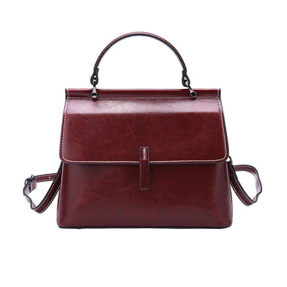 Women's Genuine Leather Portable Large Capacity Handbags