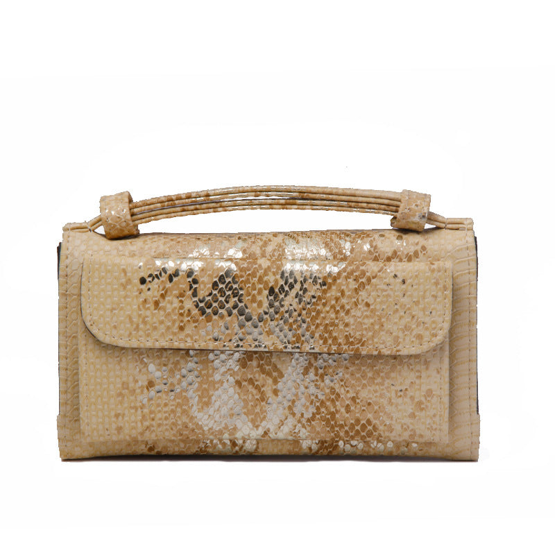 Women's Korean Style Wrist Snake Pattern Clutch Ladies Wallets