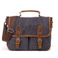 Men's Flying Vintage Canvas Crazy Horse Leather Men's Messenger Bags