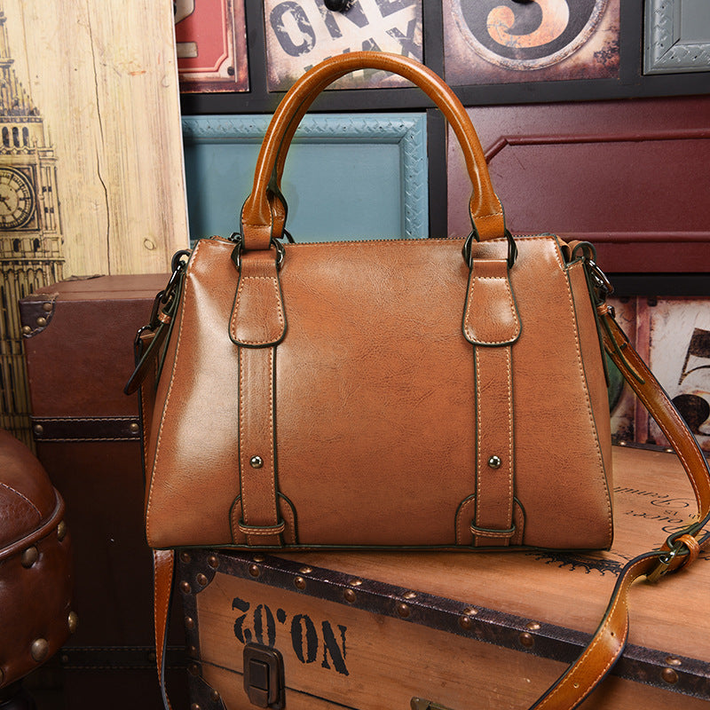 Women's Fashion Genuine Leather Korean Style One Handbags