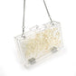 Women's Summer Acrylic Transparent Chrysanthemum Specimen Evening Bags