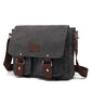 Men's Flying Grid Canvas Vintage Horizontal Unisex Men's Messenger Bags