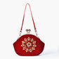 Women's Red Bridal Wedding Flower Dinner Diamond Shoulder Bags