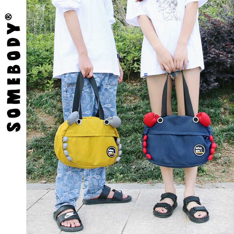 Patch Crab Female Summer Cute College Shoulder Bags