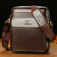Men's Man Business Leather Vertical Fashion Trendy Backpacks