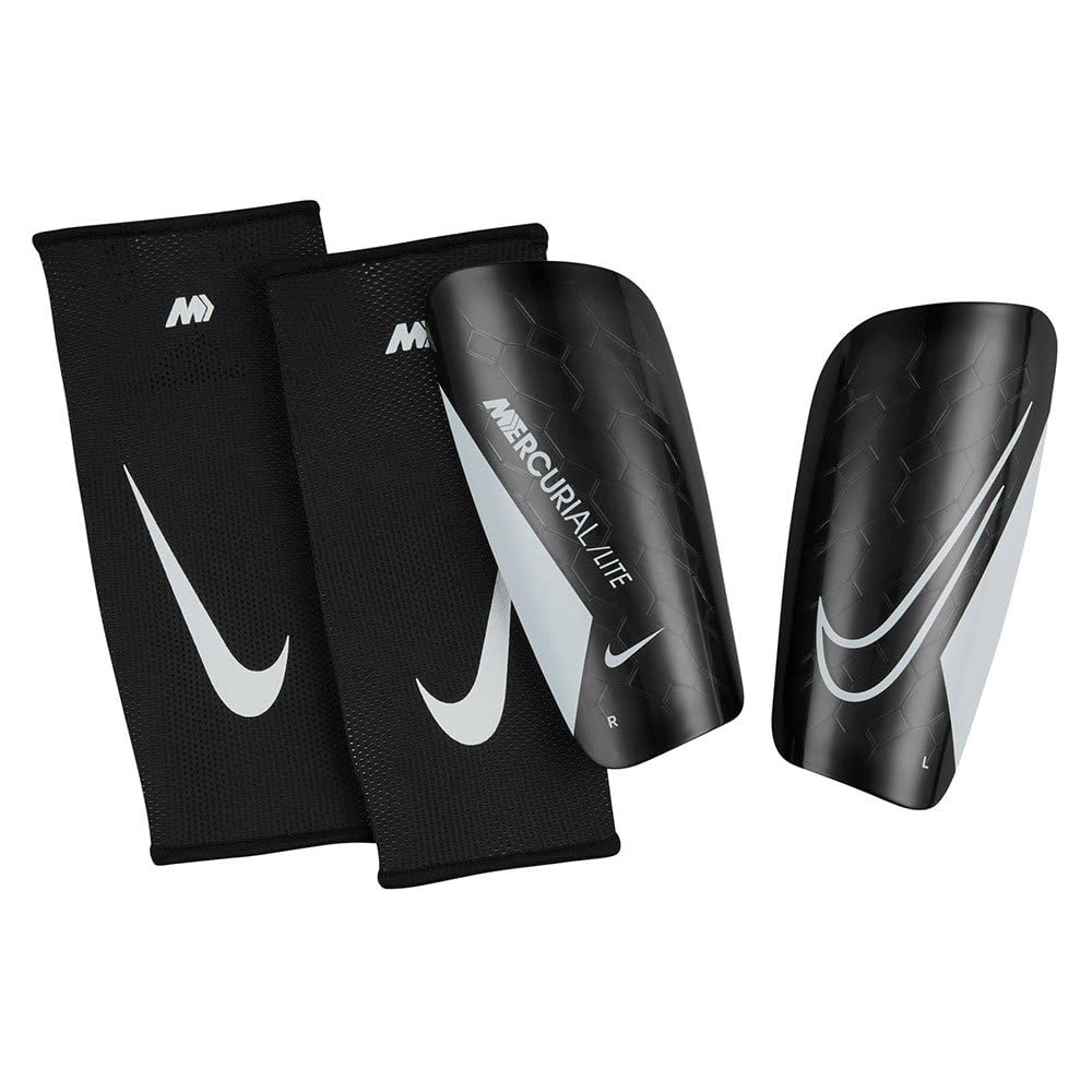 NIKE Unisex Mercurial Lite - FA22 Protección Negro/Negro/Blanco S UK