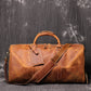 Women's & Men's Layer Cowhide Portable Crazy Horse Leather Large Travel Bags