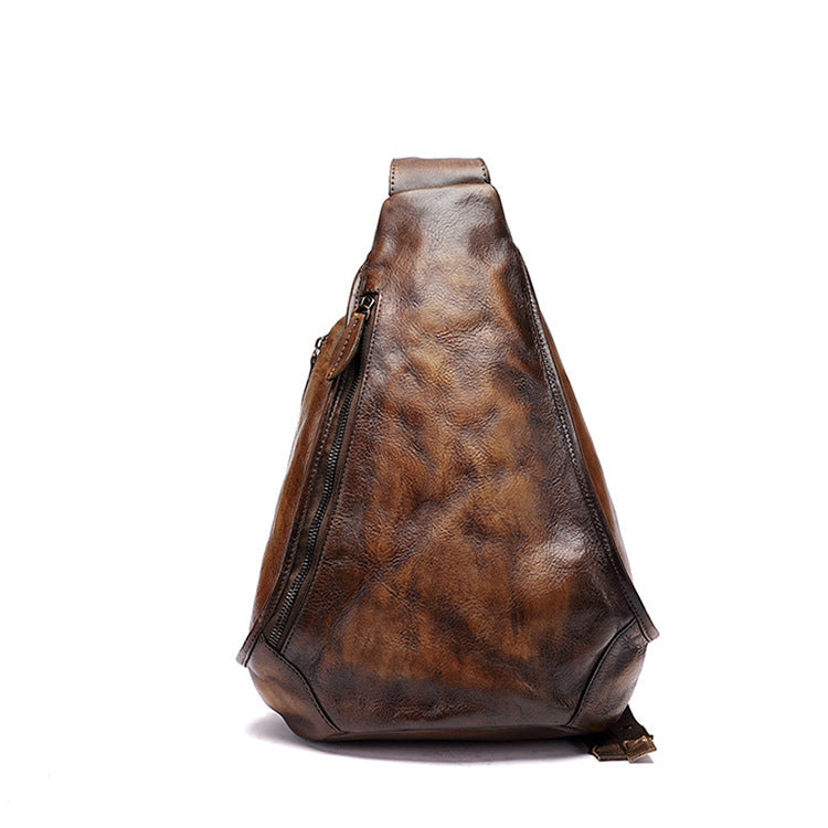 Leather Retro Hand-rub Color Chinese Style Waist Packs
