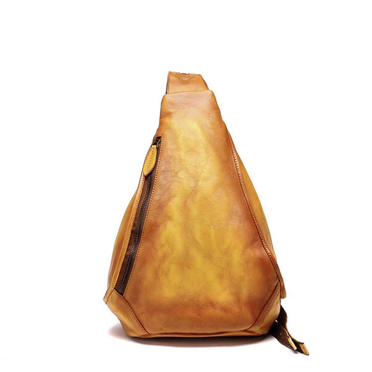 Leather Retro Hand-rub Color Chinese Style Waist Packs
