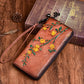 Korean Style Long Retro Embossing Clutch Ladies Wallets
