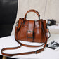 Women's Oil Wax Leather Large Capacity Soft Shoulder Bags