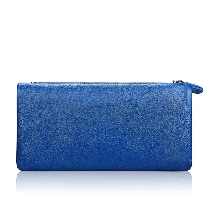 Women's Cowhide Exquisite High Quality Candy Color Fashion Ladies Wallets