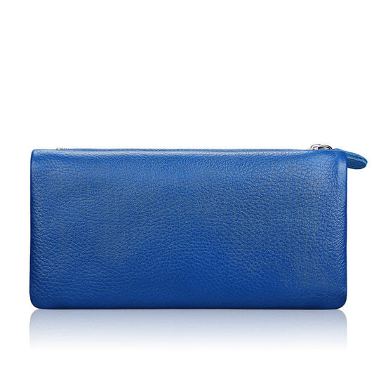 Women's Cowhide Exquisite High Quality Candy Color Fashion Ladies Wallets