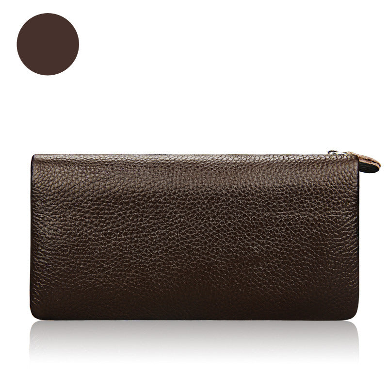 Women's Cowhide Exquisite High Quality Candy Color Fashion Ladies Wallets