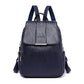 Women's Retro Style Real Sheepskin Pattern Solid Backpacks