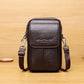 Men's Leather Multifunctional Mobile Cowhide Pannier Men's Waist Packs