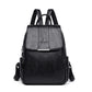 Women's Retro Style Real Sheepskin Pattern Solid Backpacks