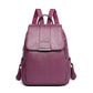 Women's Retro Style Real Sheepskin Pattern Solid Backpacks