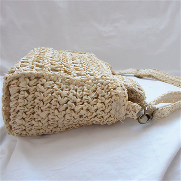 Women's Straw Bamboo Woven Fashion Holiday Crossbody Bags