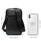 Men's First Layer Cowhide Lightweight Vertical Mobile Men's Waist Packs