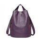 Women's Leather Large Capacity Sheepskin Mother Fashion Backpacks