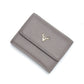 Women's Short Three-fold First Layer Cowhide Simple Ladies Wallets