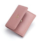 Women's Short Three-fold First Layer Cowhide Simple Ladies Wallets