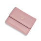 Women's Short Three-fold First Layer Cowhide Simple Ladies Wallets