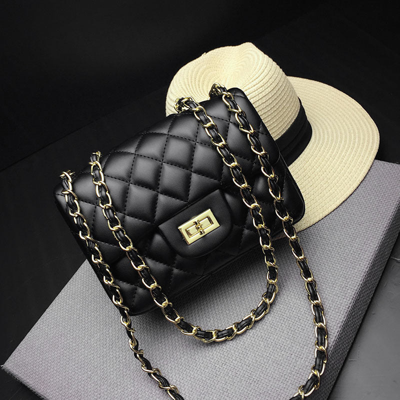 Women's Durable Mini Rhombus Chain Style Crossbody Bags
