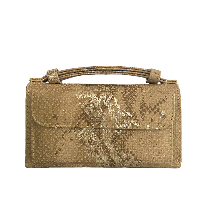 Women's Korean Style Wrist Snake Pattern Clutch Ladies Wallets