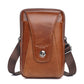 Men's Leather Mini Mobile Retro Cowhide Pannier Men's Waist Packs