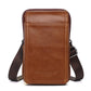 Men's Leather Mini Mobile Retro Cowhide Pannier Men's Waist Packs