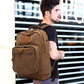 Men's Solid Color Large Capacity Leisure Korean Backpacks