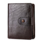 Leather For Man Oil Wax Plain Men's Wallets