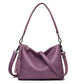 Women's Comfortable Leather Tassel Simple Portable Shoulder Bags