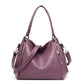 Women's Large Simple Soft Leather Mom Fashion Shoulder Bags